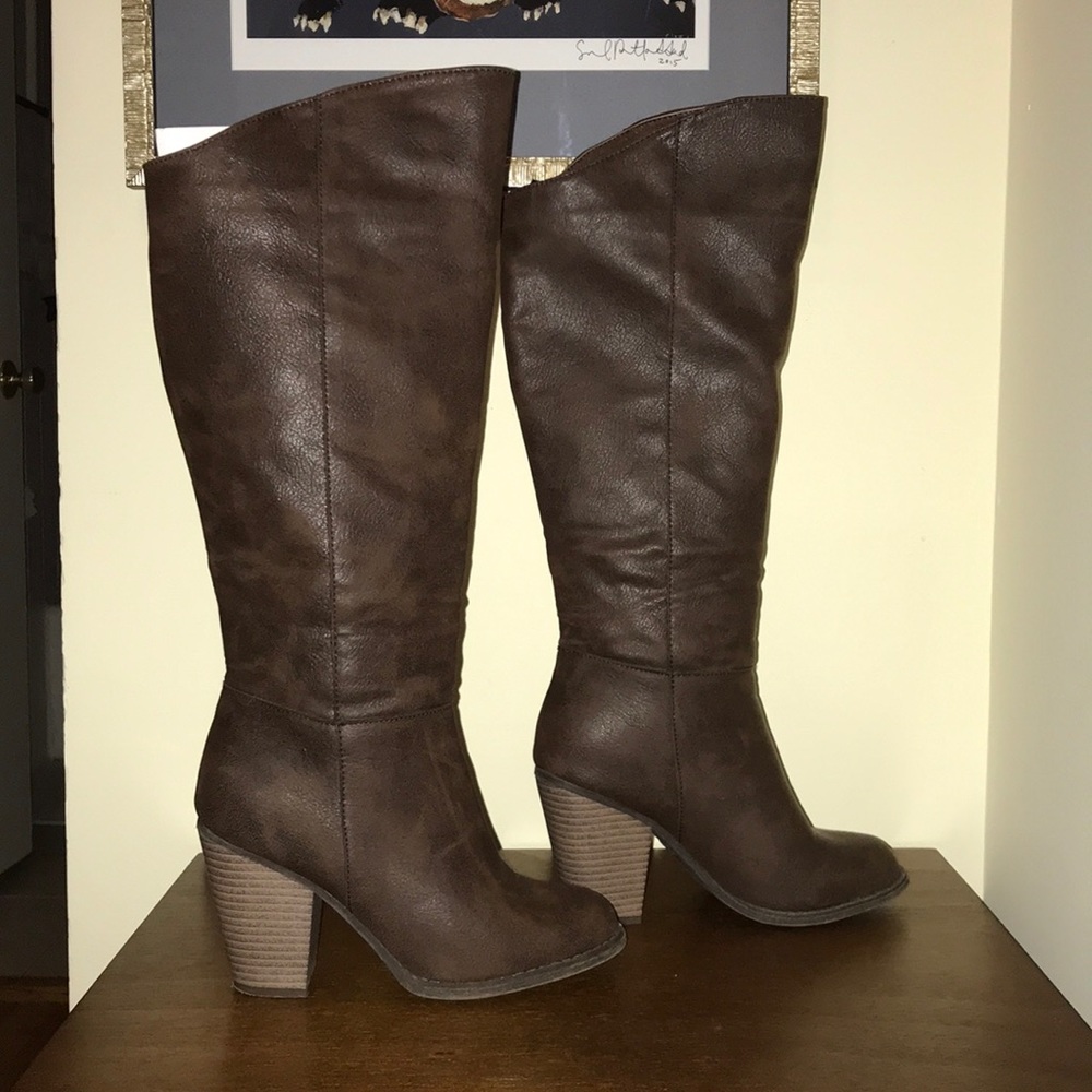 Brown Knee High Boots
